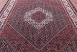 Blue Persian Bijar Hand Knotted Wool Rug - 8' 3" X 10' 0" - Golden Nile