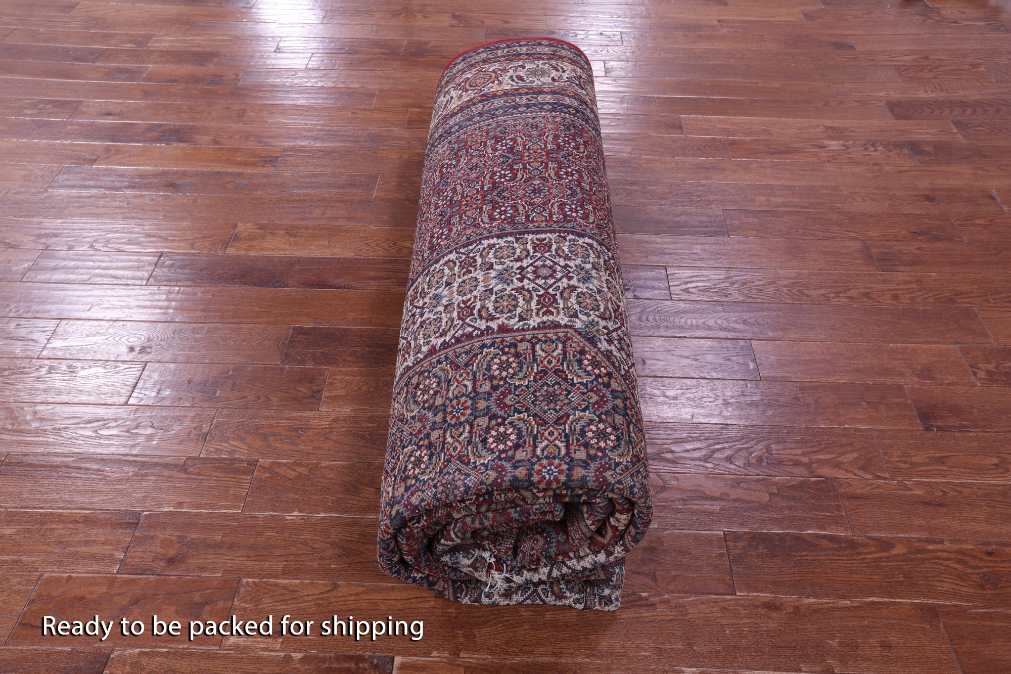 Red Persian Bijar Hand Knotted Wool Rug - 9' 9" X 13' 2" - Golden Nile