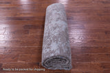 Abstract Contemporary Hand Knotted Wool & Silk Rug - 7' 11" X 10' 3" - Golden Nile