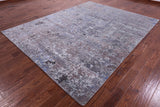 Abstract Contemporary Hand Knotted Wool & Silk Rug - 7' 11" X 10' 3" - Golden Nile