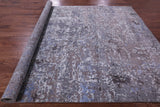 Abstract Contemporary Hand Knotted Wool & Silk Rug - 7' 11" X 10' 3" - Golden Nile