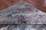 Abstract Contemporary Hand Knotted Wool & Silk Rug - 8' 0" X 10' 2" - Golden Nile