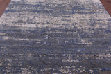 Abstract Contemporary Hand Knotted Wool & Silk Rug - 7' 11" X 10' 0" - Golden Nile