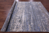 Abstract Contemporary Hand Knotted Wool & Silk Rug - 7' 11" X 10' 0" - Golden Nile