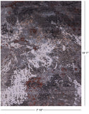 Abstract Contemporary Hand Knotted Wool Rug - 7' 10" X 10' 1" - Golden Nile