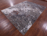 Abstract Contemporary Hand Knotted Wool Rug - 7' 10" X 10' 1" - Golden Nile