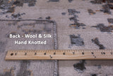 Abstract Contemporary Hand Knotted Wool Rug - 7' 10" X 10' 1" - Golden Nile