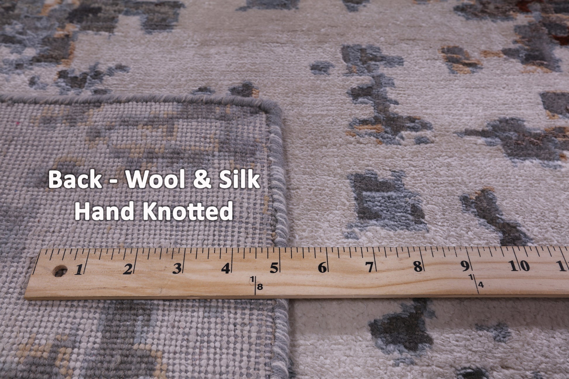 Abstract Contemporary Hand Knotted Wool Rug - 7' 10" X 10' 1" - Golden Nile