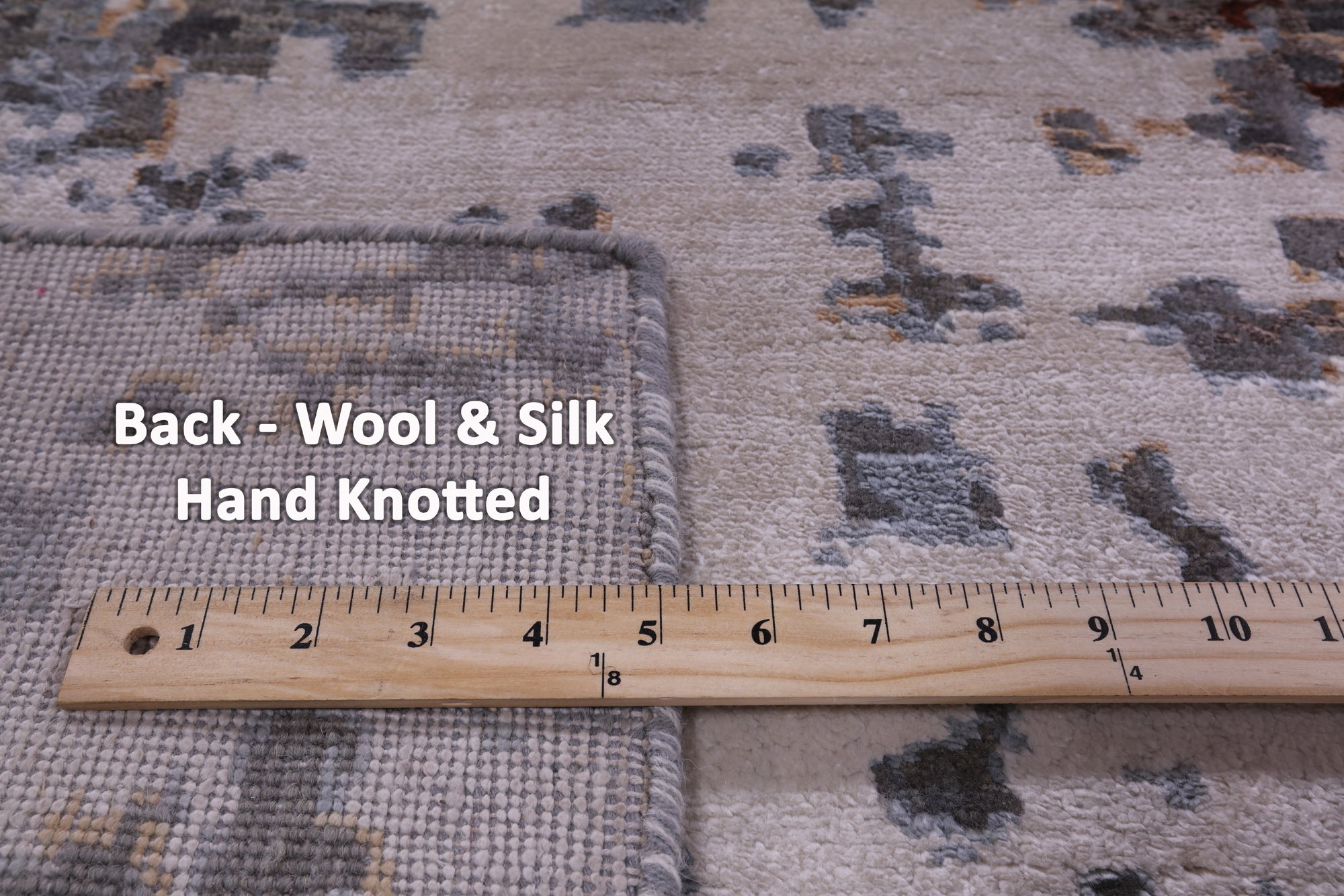 Abstract Contemporary Hand Knotted Wool Rug - 7' 10" X 10' 1" - Golden Nile