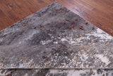 Abstract Contemporary Hand Knotted Wool Rug - 7' 10" X 10' 1" - Golden Nile