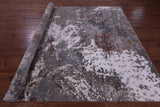 Abstract Contemporary Hand Knotted Wool Rug - 7' 10" X 10' 1" - Golden Nile