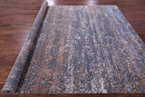 Abstract Contemporary Hand Knotted Wool & Silk Rug - 8' 0" X 10' 4" - Golden Nile