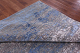 Abstract Contemporary Hand Knotted Wool & Silk Rug - 8' 0" X 10' 1" - Golden Nile