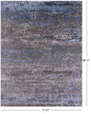 Abstract Contemporary Hand Knotted Wool Rug - 7' 11" X 10' 1" - Golden Nile