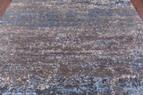 Abstract Contemporary Hand Knotted Wool Rug - 7' 11" X 10' 1" - Golden Nile