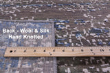 Abstract Contemporary Hand Knotted Wool Rug - 7' 11" X 10' 1" - Golden Nile
