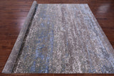 Abstract Contemporary Hand Knotted Wool Rug - 7' 11" X 10' 1" - Golden Nile