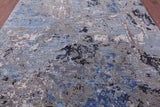 Abstract Modern Hand Knotted Wool Rug - 7' 11" X 10' 1" - Golden Nile