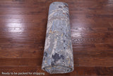 Abstract Contemporary Handmade Wool & Silk Rug - 8' 11" X 12' 2" - Golden Nile