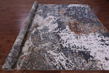 Abstract Contemporary Hand Knotted Wool & Silk Rug - 9' 0" X 12' 0" - Golden Nile