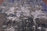 Abstract Contemporary Hand Knotted Wool & Silk Rug - 9' 10" X 14' 1" - Golden Nile