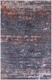 Abstract Contemporary Hand Knotted Wool & Silk Rug - 6' 0" X 9' 2" - Golden Nile