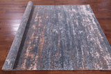 Abstract Contemporary Hand Knotted Wool & Silk Rug - 6' 0" X 9' 2" - Golden Nile