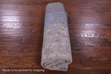 Round Abstract Contemporary Hand Knotted Wool & Silk Rug - 5' 11" X 5' 11" - Golden Nile
