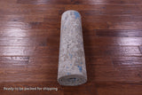 Abstract Contemporary Hand Knotted Wool & Silk Runner Rug - 2' 7" X 10' 2" - Golden Nile