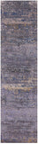 Abstract Contemporary Hand Knotted Wool & Silk Runner Rug - 2' 6" X 10' 0" - Golden Nile