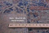 Abstract Contemporary Hand Knotted Wool & Silk Runner Rug - 2' 6" X 9' 11" - Golden Nile
