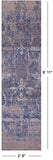 Abstract Contemporary Hand Knotted Wool & Silk Runner Rug - 2' 6" X 9' 11" - Golden Nile