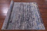 Abstract Modern Hand Knotted Wool & Silk Rug - 5' 0" X 7' 0" - Golden Nile