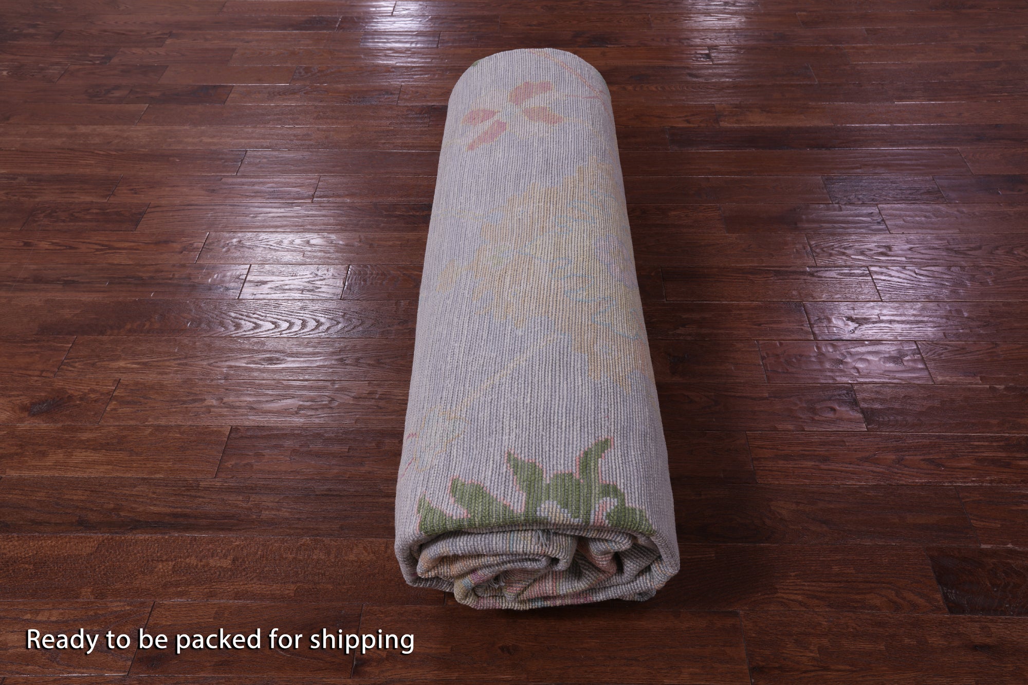 Silver Turkish Oushak Hand Knotted Wool Rug - 12' 3" X 14' 2" - Golden Nile