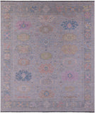 Silver Turkish Oushak Handmade Wool Rug - 12' 0" X 14' 8" - Golden Nile