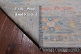 SUPER SALE Silver Turkish Oushak Handmade Wool Rug - 12' 0" X 14' 8"