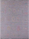 Grey Turkish Oushak Hand Knotted Wool Rug - 12' 2" X 15' 5" - Golden Nile