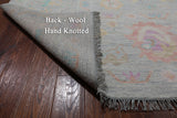 SUPER SALE Grey Turkish Oushak Hand Knotted Wool Rug - 12' 2" X 15' 5"
