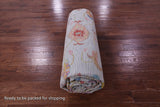 Light Blue Turkish Oushak Hand Knotted Wool Rug - 12' 1" X 14' 11" - Golden Nile