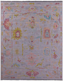 Grey Turkish Oushak Hand Knotted Wool Rug - 11' 11" X 14' 8" - Golden Nile