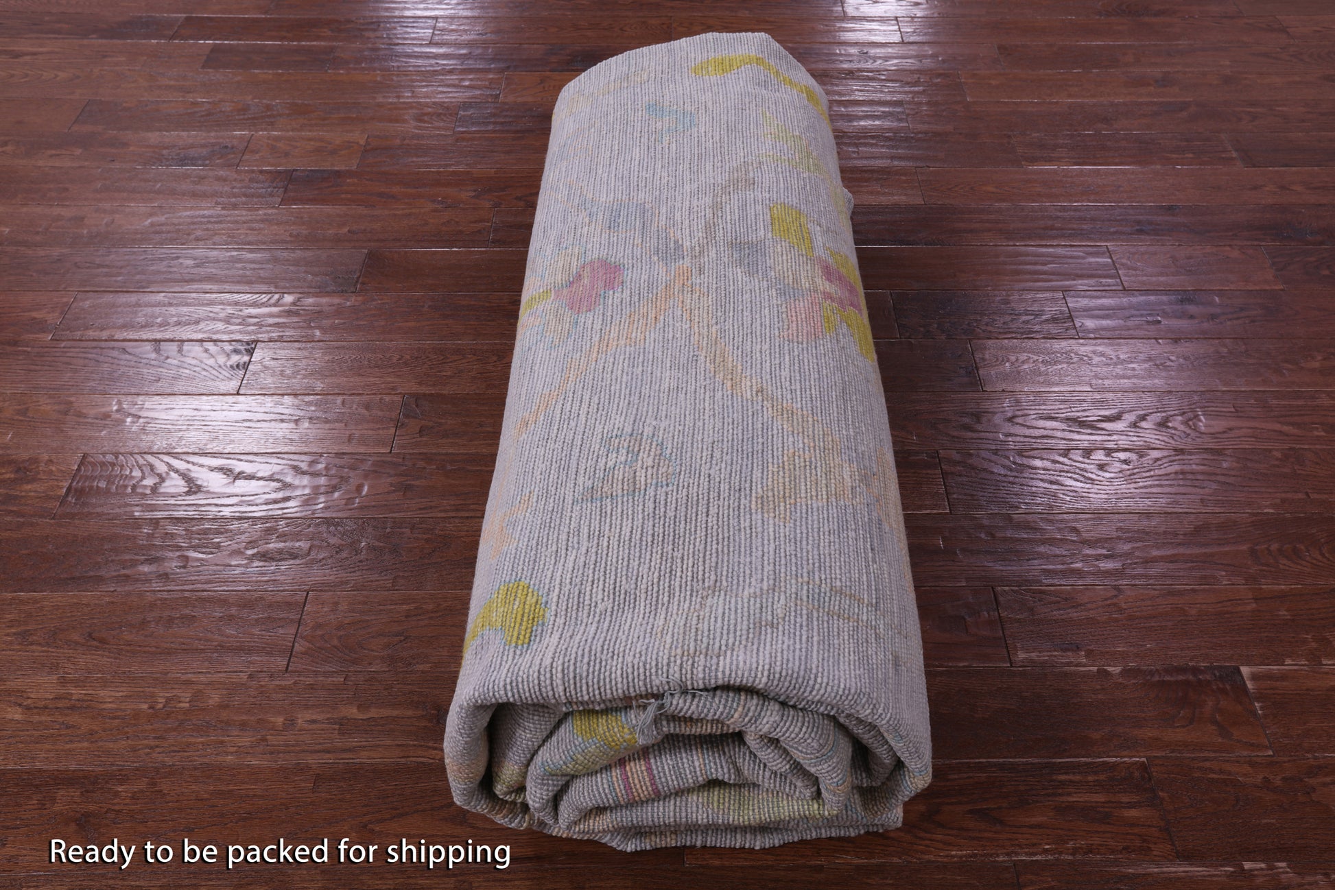 Grey Turkish Oushak Hand Knotted Wool Rug - 11' 11" X 14' 8" - Golden Nile