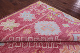 Pink Tribal Moroccan Hand Knotted Wool Rug - 9' 11" X 13' 9" - Golden Nile