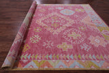 Pink Tribal Moroccan Hand Knotted Wool Rug - 9' 11" X 13' 9" - Golden Nile