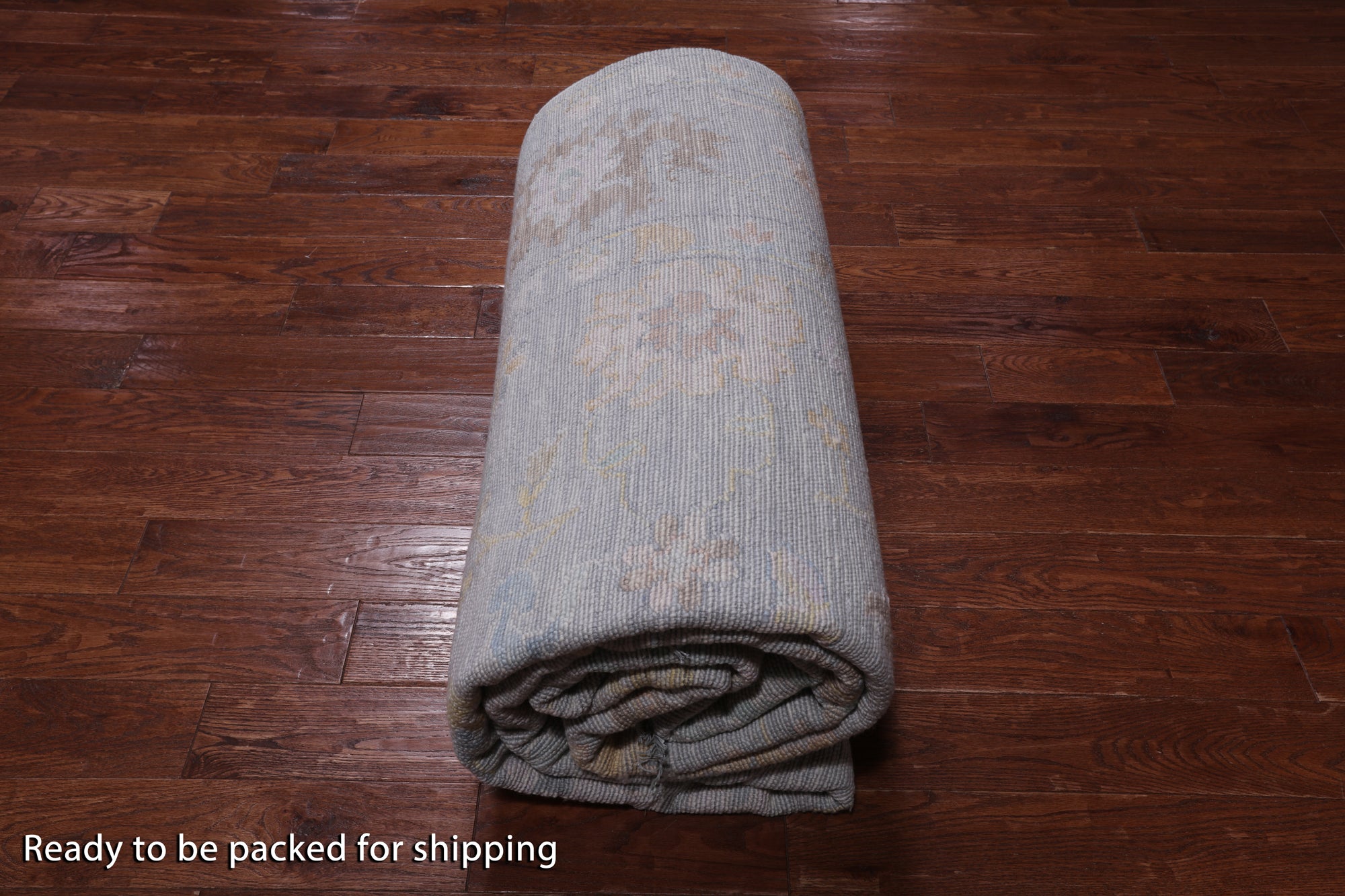 SUPER SALE Silver Turkish Oushak Hand Knotted Wool Rug - 10' 1" X 13' 8"
