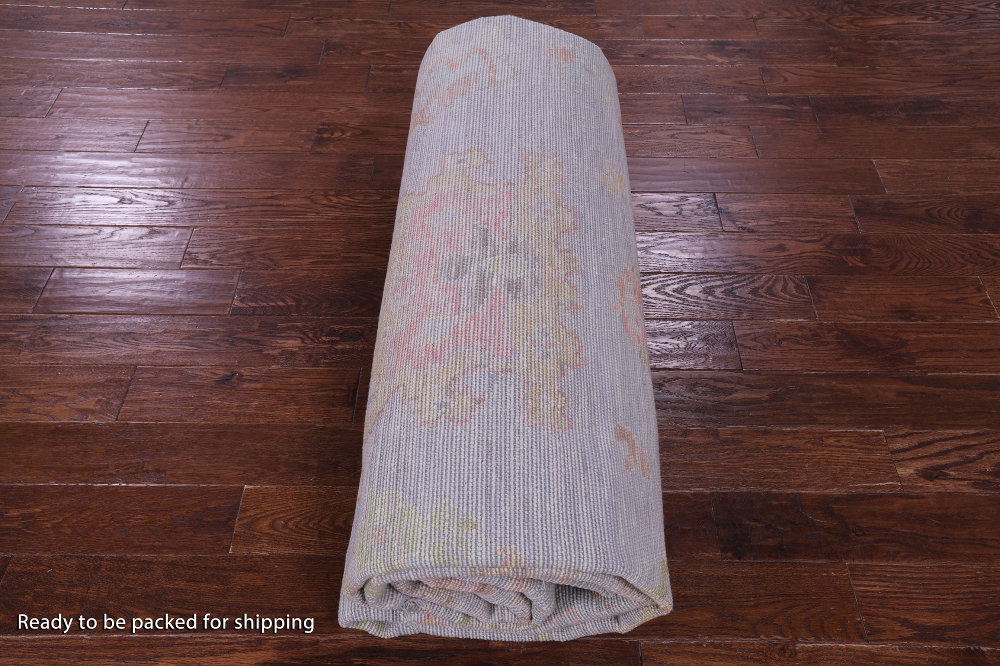 Silver Turkish Oushak Handmade Wool Rug - 10' 3" X 13' 10" - Golden Nile