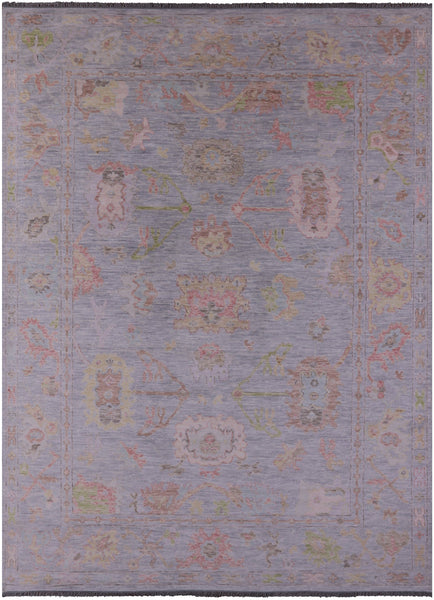 Silver Turkish Oushak Handmade Wool Rug - 10' 3" X 13' 10" - Golden Nile