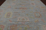 SUPER SALE Silver Turkish Oushak Handmade Wool Rug - 10' 3" X 13' 10"