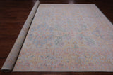 Ivory Persian Tabriz Hand Knotted Wool Rug - 10' 2" X 13' 11"