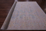 Ivory Persian Tabriz Hand Knotted Wool Rug - 10' 2" X 13' 11" - Golden Nile