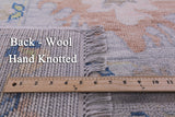Silver Turkish Oushak Handmade Wool Rug - 10' 2" X 14' 0" - Golden Nile